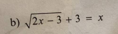 The answer says that it is x=6 but we could not figure out how. (‘: