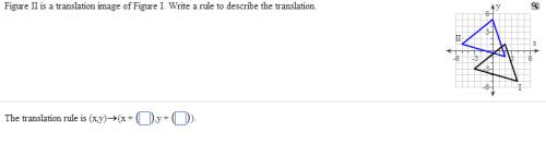 Figure ii is a translation image of figure i. write a rule to describe the translation.