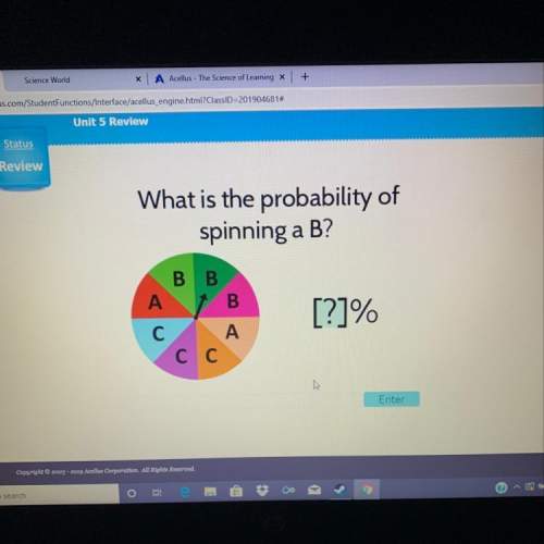 What is the probability of spinning a b?