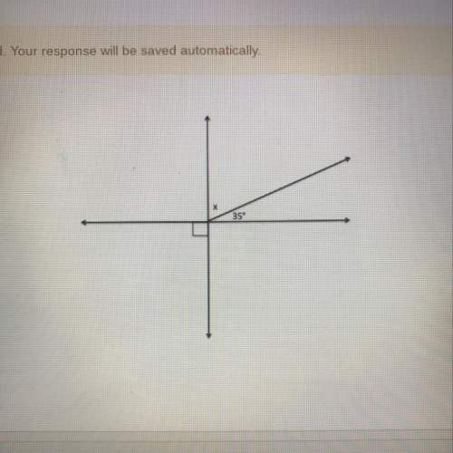 Pls pls pls what is the value of the missing angle, ( x ) in degrees