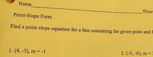 How do i solve these problems? give an explanation. (it says to find the point-slope equation for