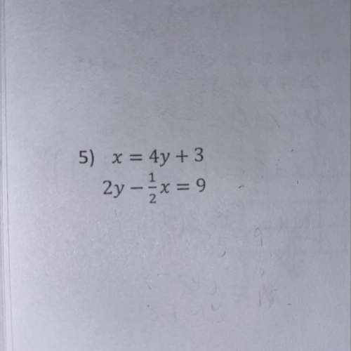 Solve this system using substitution work
