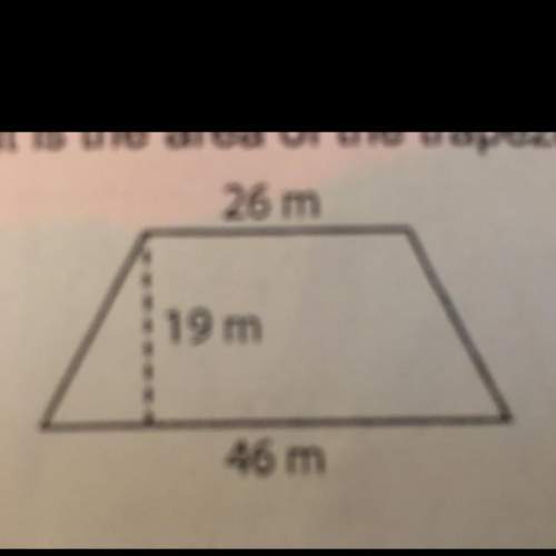 What is the area of the trapezoid below?