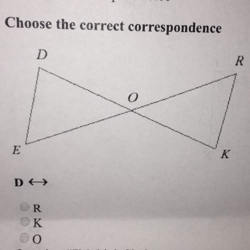 Choose the correct correspondence d &lt; -&gt;  options  1.r 2.k 3.o