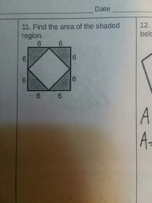 Find the area of the shaded region and show me how to solve it