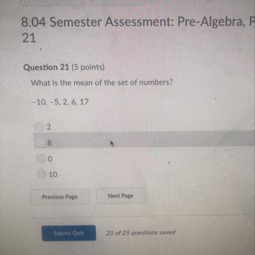 What is the mean set of the set of numbers