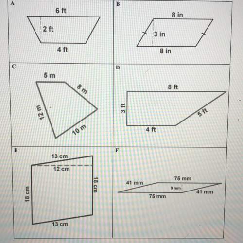 Identify which of these quadrilateral's are parallelograms.