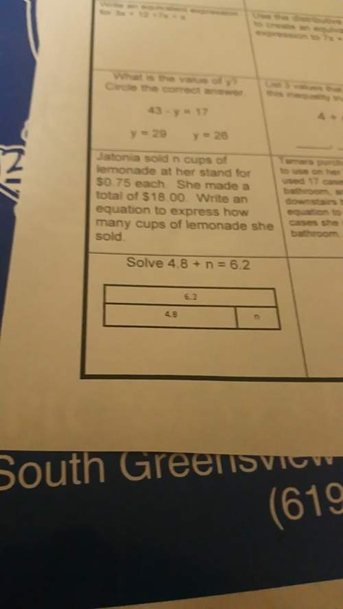 Solve 4.8 ÷n =6. can anybody with this