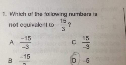 A1. which 7 i . not equivalent to a -15 b a