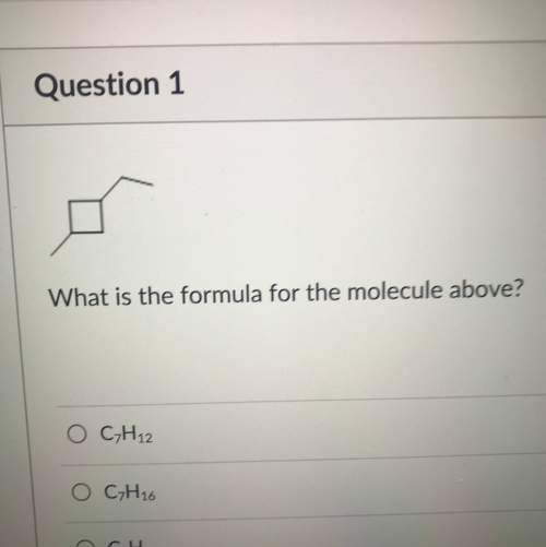 What’s the formula for the molecule above?