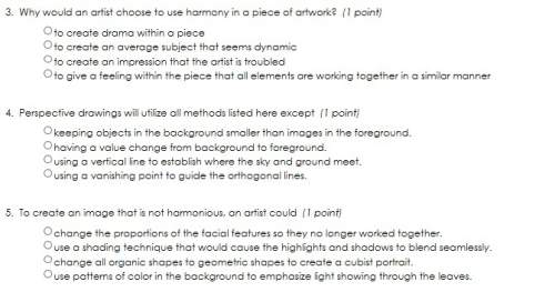 (25 ) couple of art questions attached. answer all im really stuck