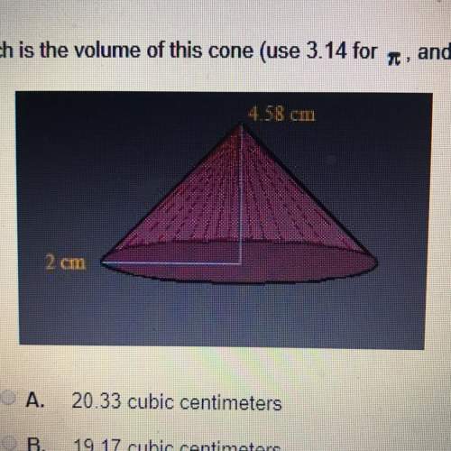Asap! giving brainliest!  which is the volume of this cone? (use 3.14 for pi and round