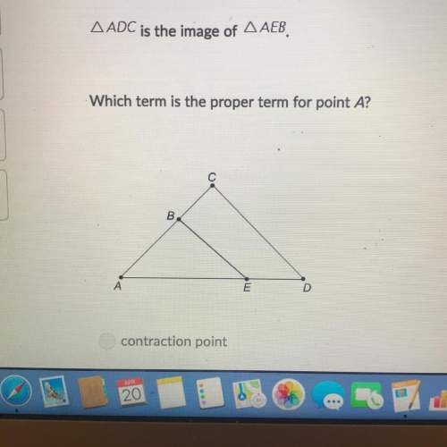 Which term is the proper term for point a answers a. contraction point b. pre-imag