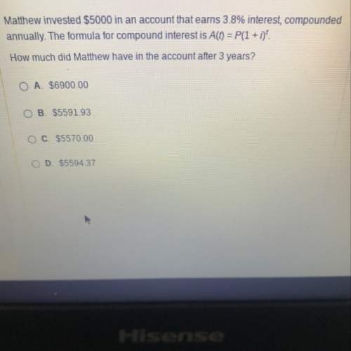 How much does my boy mathew have in his account after 3 years? ?
