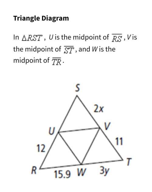 1. what is the length of rs? a. 12b. 6c. 22d. 242. what is the v