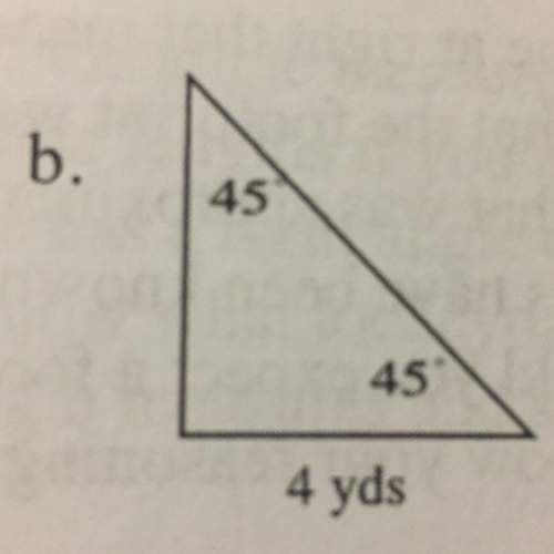 Use special right triangle 45-45-90.