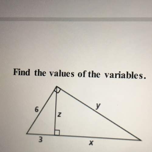 Ineed with find the values of the variables. picture shown