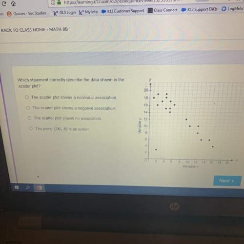 Which statement correctly describes the data shown in the scatter plot