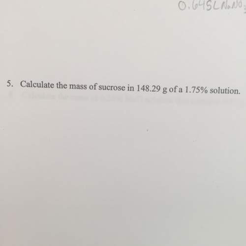 Calculate the mass of sucrose in 148.29g of a 1.75% solution.
