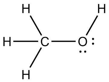 In the lewis structure of ch3oh, how many bonding pairs of electrons are there?