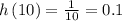 h\left(10\right)=\frac{1}{10}=0.1
