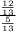 \frac{\frac{12}{13} }{\frac{5}{13} }