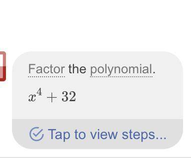 Factor completelyX4 + 8x2 + 16A) (x2+4)B) (x + 4)2C)(x2 + 4)2 D)(x² + 16)2