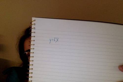 Y is equal to the square of x can be written as?