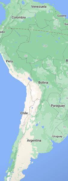 3 sentences to help identify chile by what borders it and where it is at