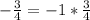 -\frac{3}{4} = -1*\frac{3}{4}