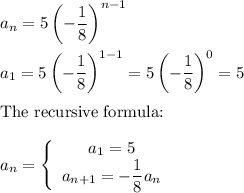 geometric sequence formula recursive and explicit