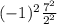 (-1)^{2} \frac{7^{2} }{2^{2} }