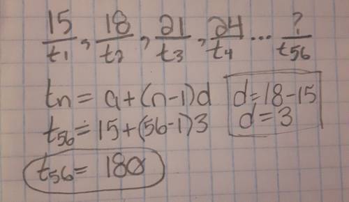 Ok so i an taking algebra 1 and this question is really confusing me.  given the arithmetic sequence