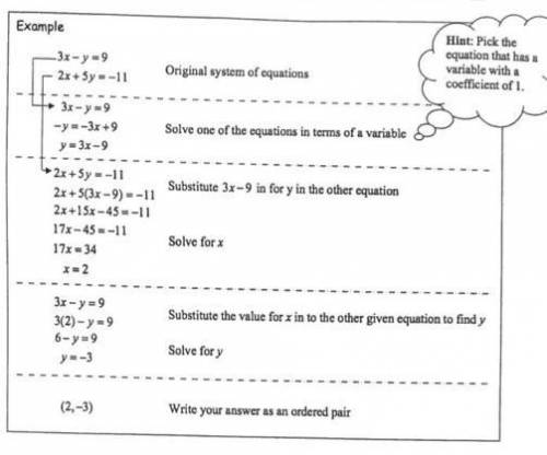 Solve the system of linear equations using multiplication.

−4x + 3y = −9
5x − 2y = 48
The solution
