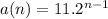 a(n)=11.2^{n-1}