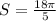 S = \frac{18\pi }{5}