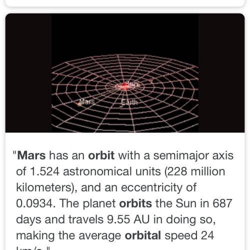 Will mark !  is mars' orbit unusual?  why or why not.