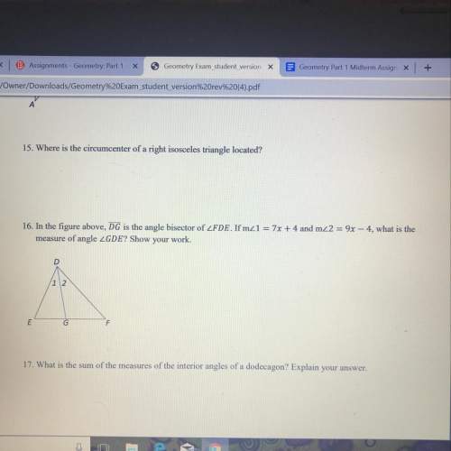 16. in the figure above, dg is the angle bisector of measure of angle