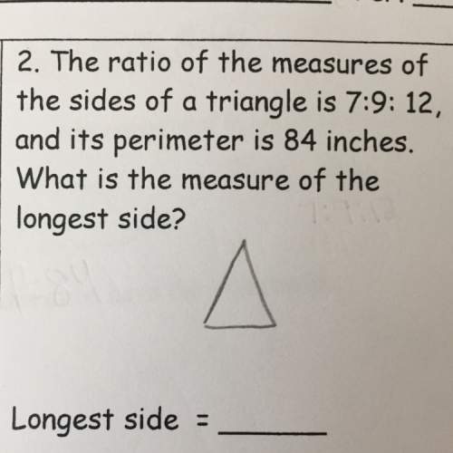 What is the measure of the longest side?