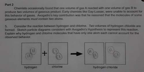Consider the reaction between hydrogen and chlorine. two volumes of hydrogen chloride areforme