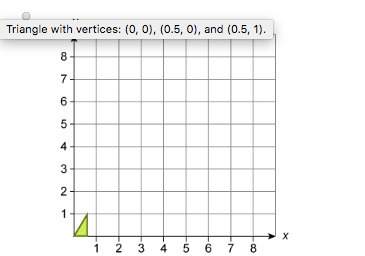 Which graph shows a dilation of the triangle with a scale factor of 3?  original triangl