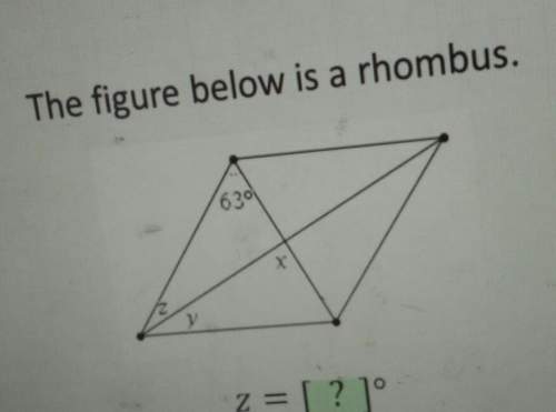 The figure below is a rhombus.z = [ ? 10
