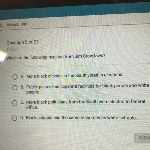 Which of the following resulted from jim crow laws?