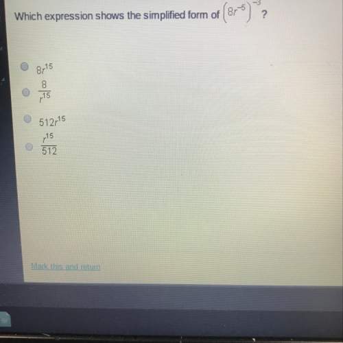 Which expression shows the simplified form of 8r^-5 -3