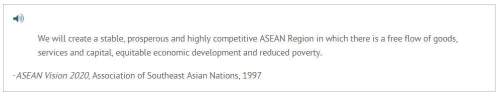 What might be a solution to unequal development applied by asean, according to vision 2020? a) free