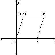 For the parallelogram, find coordinates for p without using any new variables. a. (a - c, c)