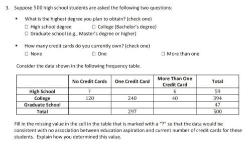 Suppose 500 high school students are asked the following two questions: