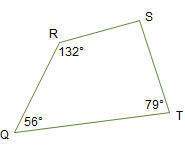 What is the measure of angle s?  48o  56o 93o 101o