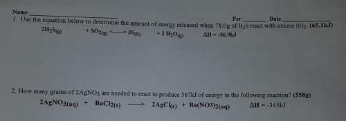 [standard enthalpy formation]remember to show work and explain.1. use the eq