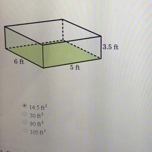 The dimensions of a wading pool shaped like a rectangular prism are shown below. what is the volume